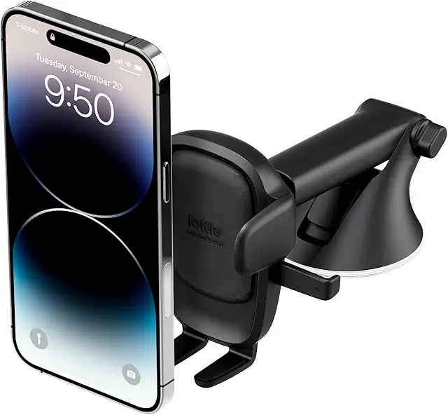 iOttie Easy One Touch 6 Universal Car Mount Dashboard & Windshield Suction Cup Phone Holder for iPhone Samsung, Google, Al...